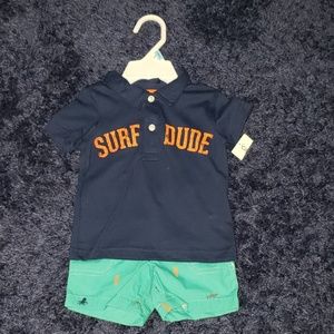 Carter's Boys shirt and shorts set
